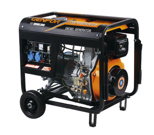 188FE OHV Engine Diesel Power Generator , Open Genset Generator 25L Fuel Tank